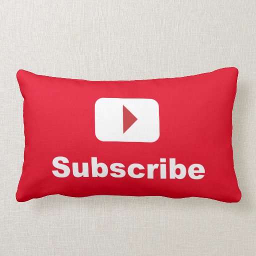 youtube channel subscribe pillows Zazzle