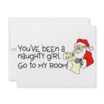 Youve Been A Naughty Girl Go To My Room invitations