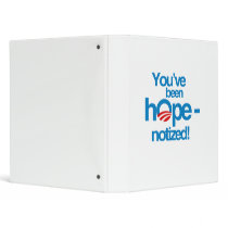 You've been hopenotized 3 ring binder