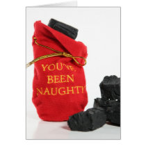 You've Been Naughty Christmas Card by xmasstore You've Been Naughty Christmas Card