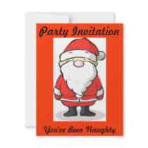 You've Been Naughty! - Party Invitation 