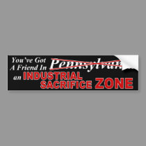 You've got a friend in PA - Bumper Sticker, black bumper stickers