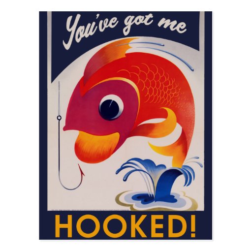 you-ve-got-me-hooked-postcard-zazzle