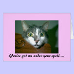 You've got me under your spell...Valentine Card cards
