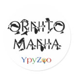 YpyZoo - Ornitomania Round Stickers