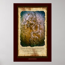 Yucatan Mayan Serpent God Chant Art Print