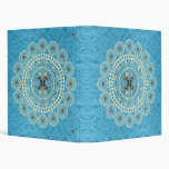 Yucca Mandala on Blue Pattern Binders