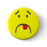 "Yuck!" Smiley Button