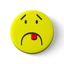 "Yuck!" Smiley Button