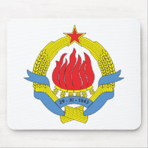 Yugoslavia Coat of Arms (1963) Mousepad
