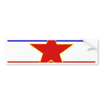 Yugoslavia Flag Bumper Sticker