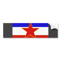 Yugoslavia Flag bumper stickers by coolcountry Yugoslavia Flag bumper stickers