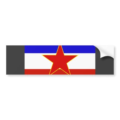 Yugoslavia Flag Bumper Sticker by coolcountry