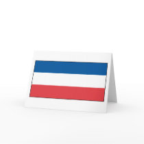 Yugoslavia Flag Greeting Card