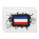 Yugoslavia Flag Personalized Invitations