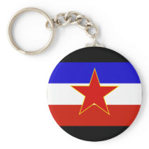Yugoslavia Flag Keychains