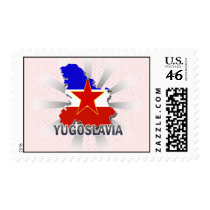 Yugoslavia Flag Map 2.0 Stamp