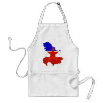 Yugoslavia flag map aprons