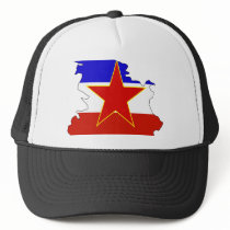 Yugoslavia flag map hats by FlagStore Yugoslavia flag map hats