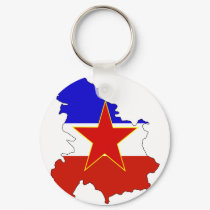 Yugoslavia flag map keychains by FlagStore Yugoslavia flag map keychains
