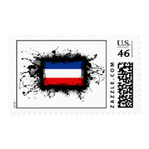 Yugoslavia Flag Postage Stamp