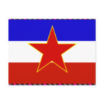 Yugoslavia Flag Postcards