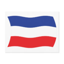 Yugoslavia Flag Postcard