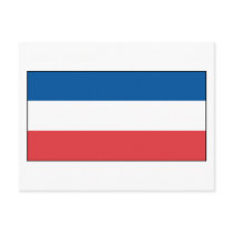 Yugoslavia Flag Postcard