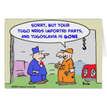 yugoslavia imported parts cards