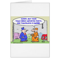 yugoslavia imported parts cards