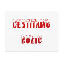 Yugoslavian: Cestitamo Bozic postcards