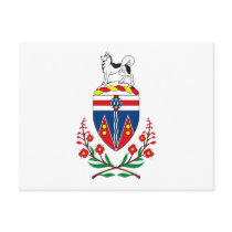 Yukon Coat of Arms Postcard
