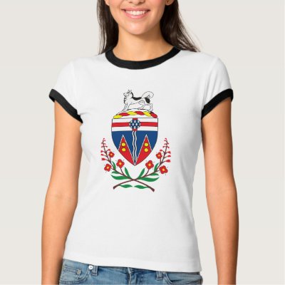 Yukon Coat of Arms T-shirt by FlagTshirts