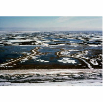 Yukon Delta - Aerial View photo sculptures
