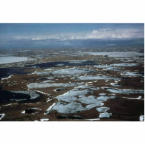 Yukon Delta - Aerial View photo sculptures
