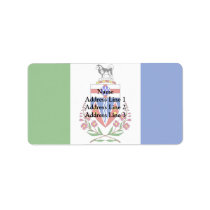 Yukon flag custom address label