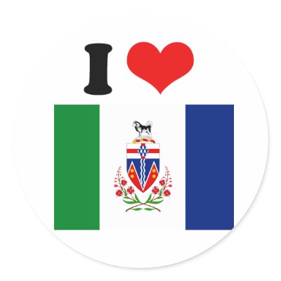 YUKON FLAG STICKERS by flagshirts