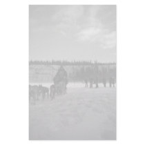 Yukon Quest B&W Personalized Stationery