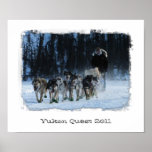 Yukon Quest Dogsled Team Poster