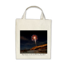 Yukon River Fireworks Canvas Bag