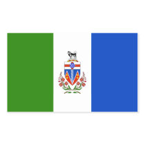 Yukon Territories Flag Rectangle Sticker