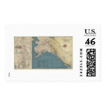 Yukon Territory Alaska Map 1904 Postage Stamps
