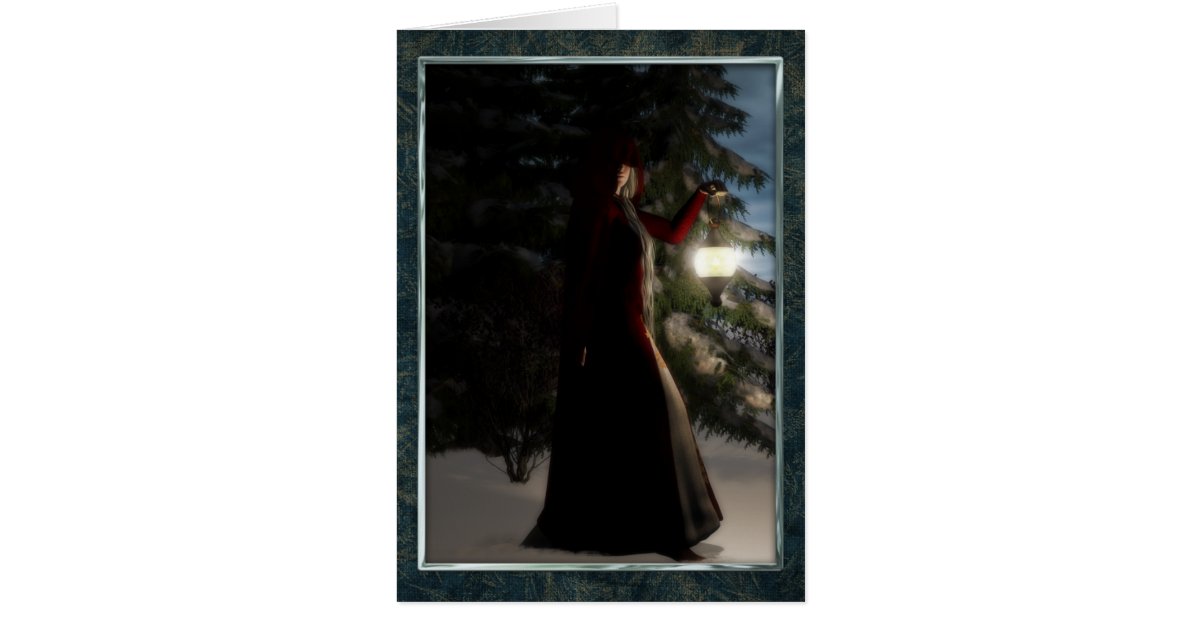 Yule by winters light card Zazzle