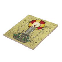 Yule Candle Tile
