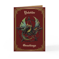 Yule Dragon cards