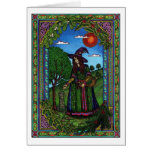 Yule, evergreen two greeting cards