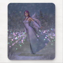 Yule Fairy Mouse Mat mousepads by WolfWitch Yule Fairy Mouse Mat mousepads