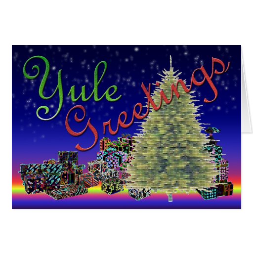 Yule Greetings Card | Zazzle