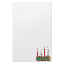 Yule Log Personalized Stationery