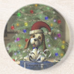 Yule Puppy Coaster coasters